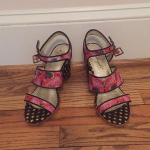 Miss Albright floral heels
